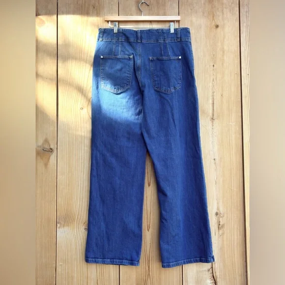 Pilcro Wide Leg Jeans Sz 33 - Picture 5 of 5